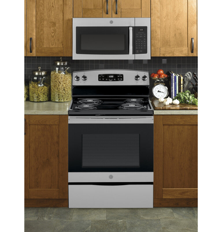 GE 1.6 Cu. Ft. Over-the-Range Microwave Oven - Stainless Steel (JVM3160RFSS)