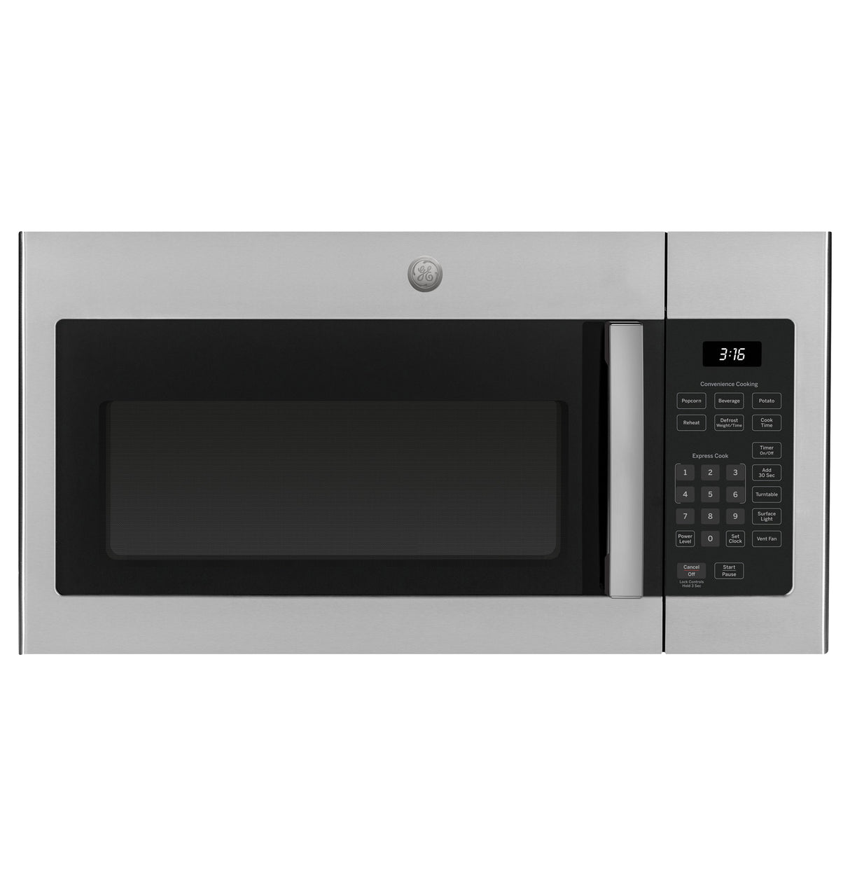 GE 1.6 Cu. Ft. Over-the-Range Microwave Oven - Stainless Steel (JVM3160RFSS)