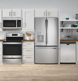 GE 1.6 Cu. Ft. Over-the-Range Microwave Oven - Stainless Steel (JVM3160RFSS)