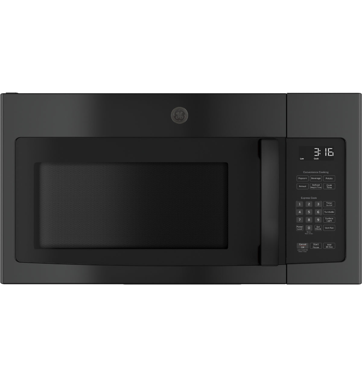 GE  1.6 Cu. Ft. Over-the-Range Microwave Oven - Black (JVM3162DJBB)
