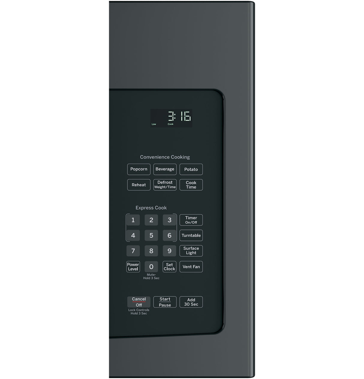 GE 1.6 Cu. Ft. Over-the-Range Microwave Oven - Black (JVM3162DJBB)