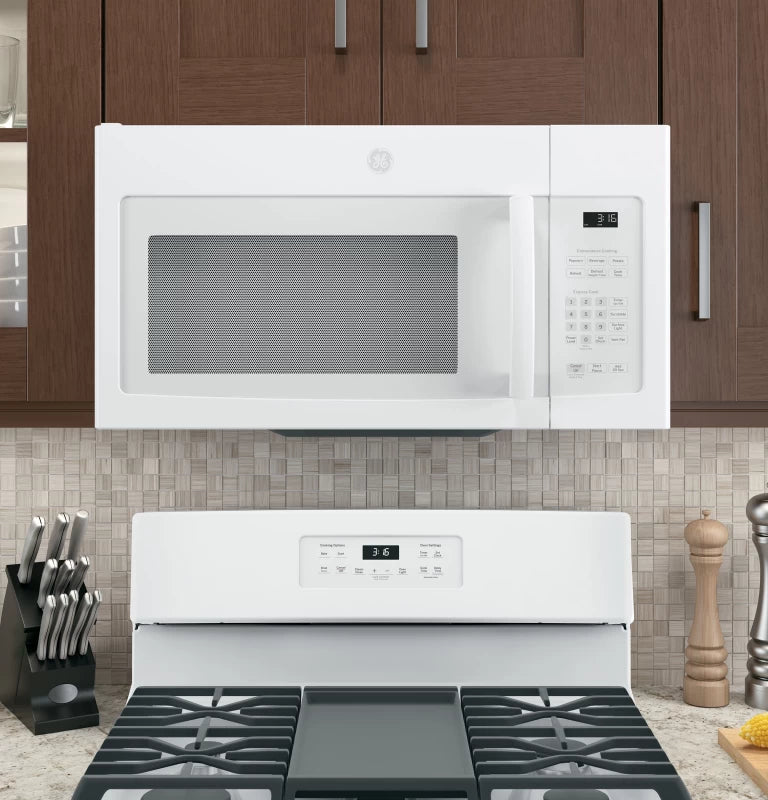 GE 1.6 Cu. Ft. Over-the-Range Microwave Oven - White (JVM3162DJWW)
