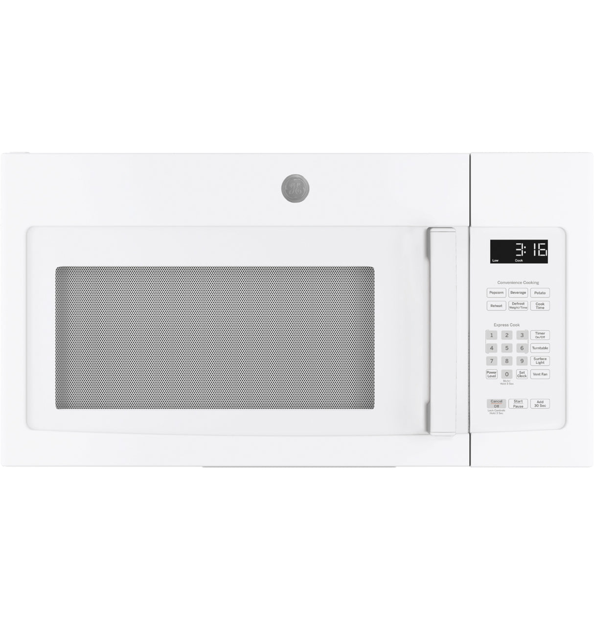 GE 1.6 Cu. Ft. Over-the-Range Microwave Oven - White (JVM3162DJWW)