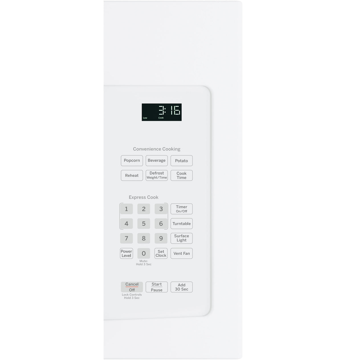 GE  1.6 Cu. Ft. Over-the-Range Microwave Oven - White (JVM3162DJWW)