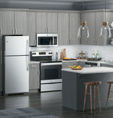 GE  1.6 Cu. Ft. Over-the-Range Microwave Oven - Stainless Steel/Black (JVM3162RJSS)