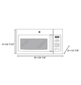 GE  1.6 Cu. Ft. Over-the-Range Microwave Oven - Stainless Steel/Black (JVM3162RJSS)