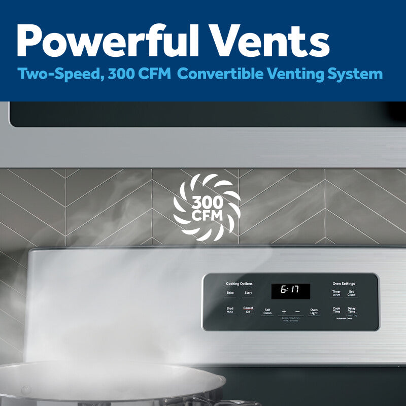 GE  1.7 Cu. Ft. Over-the-Range Microwave Oven - Stainless Steel (JVM6172SKSS)