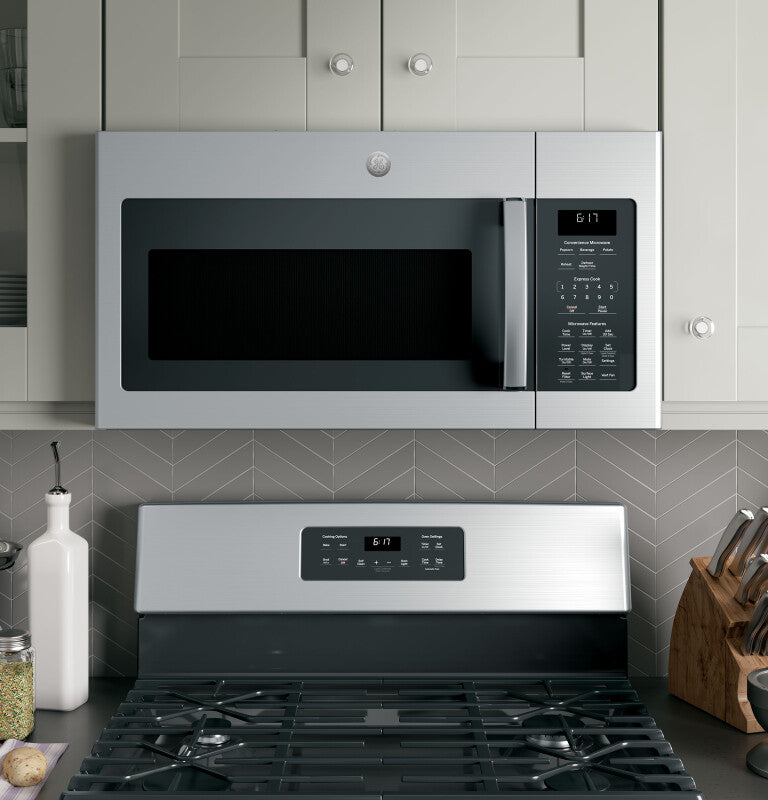 GE  1.7 Cu. Ft. Over-the-Range Microwave Oven - Stainless Steel (JVM6172SKSS)