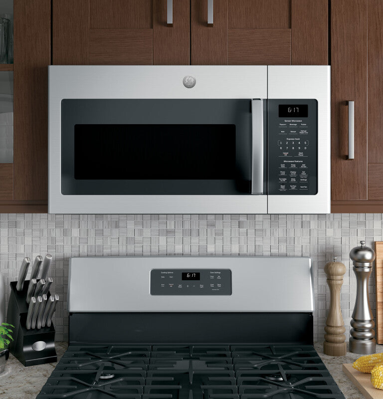 GE 1.7 Cu. Ft. Over-the-Range Sensor Microwave Oven - Stainless Steel (JVM6175SKSS)