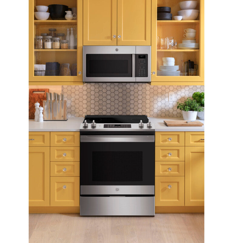 GE  1.7 Cu. Ft. Over-the-Range Sensor Microwave Oven - Stainless Steel (JVM6175SKSS)