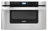 Sharp  24 In. 1.2 Cu. Ft. 950w Easy Open Stainless Steel Microwave Drawer - Stainless Steel (KB6524PSY)
