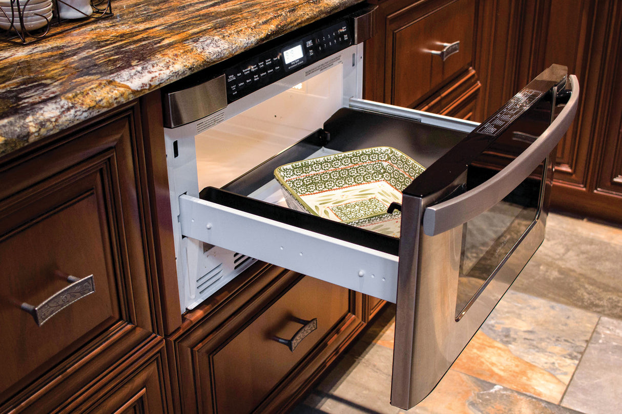 Sharp  24 In. 1.2 Cu. Ft. 950w Easy Open Stainless Steel Microwave Drawer - Stainless Steel (KB6524PSY)