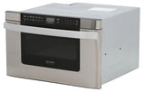 Sharp  24 In. 1.2 Cu. Ft. 950w Easy Open Stainless Steel Microwave Drawer - Stainless Steel (KB6524PSY)