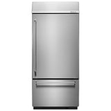 KitchenAid 20.9 Cu. Ft. 36" Width Built-In Stainless Bottom Mount Refrigerator with Platinum Interior Design - Stainless Steel (KBBR306ESS)