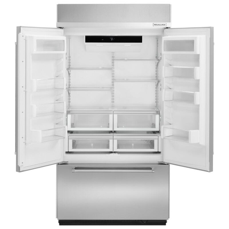 KitchenAid 24.2 Cu. Ft. 42" French Door Refrigerator with Platinum Interior Design in Stainless Steel - Stainless Steel (KBFN502ESS)