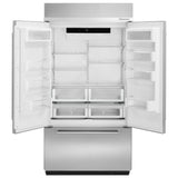 KitchenAid 24.2 Cu. Ft. 42" French Door Refrigerator with Platinum Interior Design in Stainless Steel - Stainless Steel (KBFN502ESS)