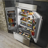 KitchenAid 24.2 Cu. Ft. 42" French Door Refrigerator with Platinum Interior Design in Stainless Steel - Stainless Steel (KBFN502ESS)