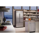 KitchenAid 20.8 Cu. Ft. 36" Width Built In Stainless Steel French Door Refrigerator with Platinum Interior Design - Stainless Steel (KBFN506ESS)