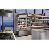 KitchenAid 20.8 Cu. Ft. 36" Width Built In Stainless Steel French Door Refrigerator with Platinum Interior Design - Stainless Steel (KBFN506ESS)