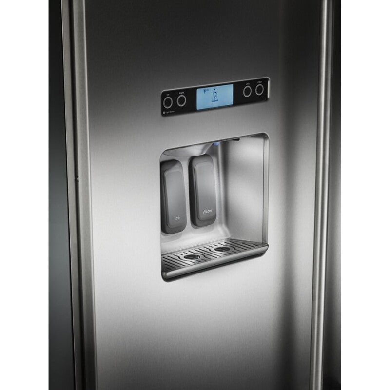 KitchenAid 29.5 cu. ft 48-Inch Width Built-In Side by Side Refrigerator with PrintShield Finish - Stainless Steel (KBSD608ESS)