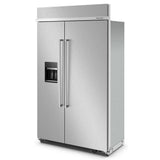 KitchenAid  29.4 Cu. Ft. 48" Built-In Side-by-Side Refrigerator with Ice and Water Dispenser - Stainless Steel (KBSD708MSS)