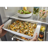 KitchenAid  29.4 Cu. Ft. 48" Built-In Side-by-Side Refrigerator with Ice and Water Dispenser - Stainless Steel (KBSD708MSS)