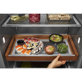 KitchenAid  29.4 Cu. Ft. 48" Built-In Side-by-Side Refrigerator with Ice and Water Dispenser - Stainless Steel (KBSD708MSS)