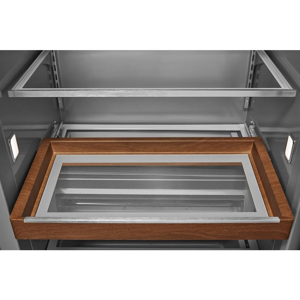 KitchenAid  29.4 Cu. Ft. 48" Built-In Side-by-Side Refrigerator with Ice and Water Dispenser - Stainless Steel (KBSD708MSS)