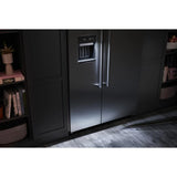 KitchenAid  29.4 Cu. Ft. 48" Built-In Side-by-Side Refrigerator with Ice and Water Dispenser - Stainless Steel (KBSD708MSS)