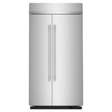 KITCHENAID  25.5 Cu. Ft. 42-inch Built-in Side-by-side Refrigerator With Signature Platinum Interior In Printshield® Finish - Stainless Steel with PrintShield™ Finish (KBSN742SPS)