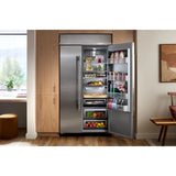 KITCHENAID  25.5 Cu. Ft. 42-inch Built-in Side-by-side Refrigerator With Signature Platinum Interior In Printshield® Finish - Stainless Steel with PrintShield™ Finish (KBSN742SPS)