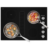 KitchenAid 30" Electric Downdraft Cooktop with 4 Elements - Black (KCED600GBL)