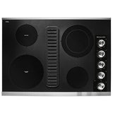 KITCHENAID  30" Electric Downdraft Cooktop with 4 Elements - Stainless Steel (KCED600GSS)