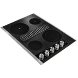KITCHENAID  30" Electric Downdraft Cooktop with 4 Elements - Stainless Steel (KCED600GSS)