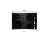 KitchenAid 30" Electric Downdraft Cooktop with 4 Elements - Stainless Steel (KCED600GSS)