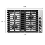 KITCHENAID  30" 4 Burner Gas Downdraft Cooktop - Stainless Steel (KCGD500GSS)