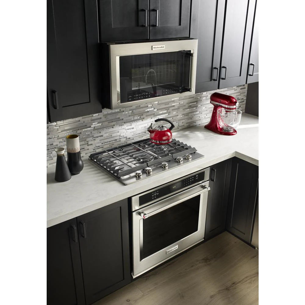 KitchenAid  30" 5-Burner Gas Cooktop - Stainless Steel (KCGS550ESS)