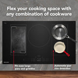 KITCHENAID  36" Temp Cook™ Induction Cooktop With 5 Cooking Zones - Black (KCIT736SBL)