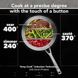 KITCHENAID  36" Temp Cook™ Induction Cooktop With 5 Cooking Zones - Black (KCIT736SBL)