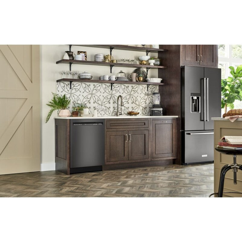 KITCHENAID 39 dBA Dishwasher in PrintShield Finish with Third Level Utensil Rack - Black Stainless Steel with PrintShield™ Finish (KDFE204KBS)