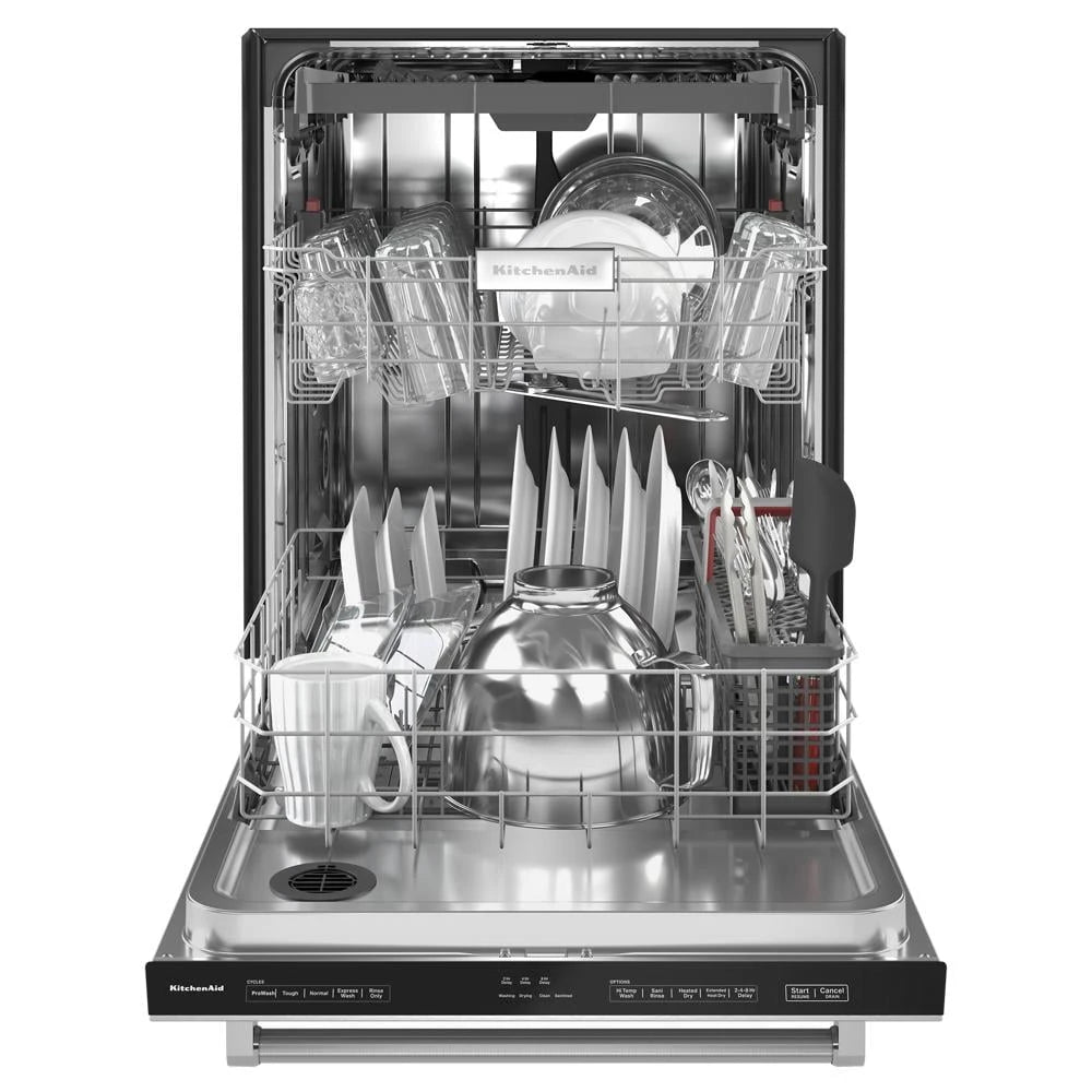 KITCHENAID  Third Level Utensil Rack Dishwasher with 30+ Total Wash Jets, 39 dBA - Stainless Steel with PrintShield™ Finish (KDTE204KPS)