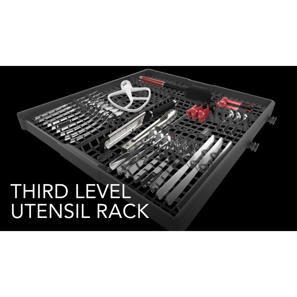 KITCHENAID  Third Level Utensil Rack Dishwasher with 30+ Total Wash Jets, 39 dBA - Stainless Steel with PrintShield™ Finish (KDTE204KPS)