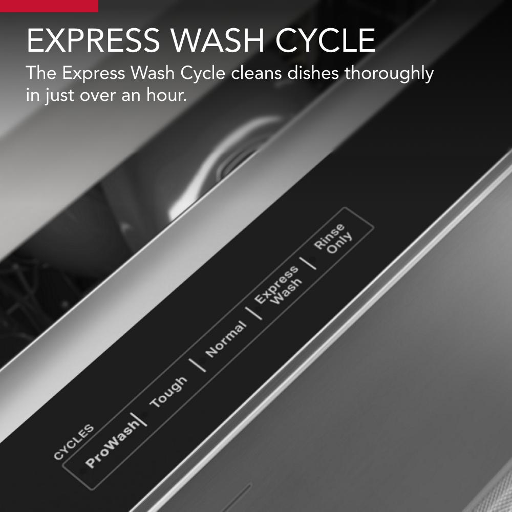 KITCHENAID  Third Level Utensil Rack Dishwasher with 30+ Total Wash Jets, 39 dBA - Stainless Steel with PrintShield™ Finish (KDTE204KPS)