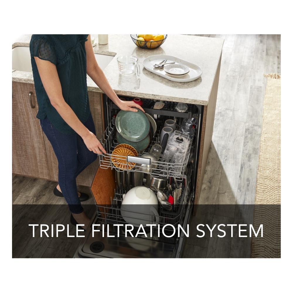 KITCHENAID  Third Level Utensil Rack Dishwasher with 30+ Total Wash Jets, 39 dBA - Stainless Steel with PrintShield™ Finish (KDTE204KPS)