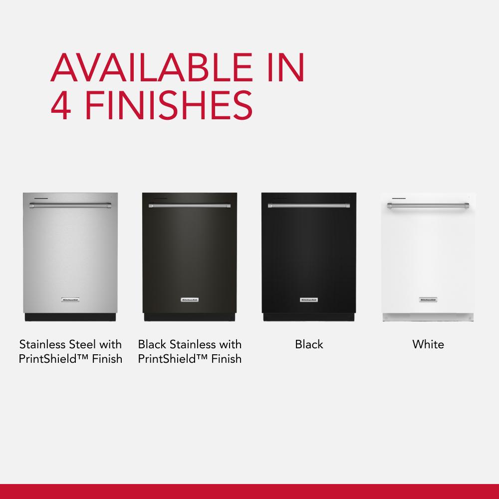 KITCHENAID  Third Level Utensil Rack Dishwasher with 30+ Total Wash Jets, 39 dBA - Stainless Steel with PrintShield™ Finish (KDTE204KPS)