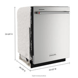 KITCHENAID  Third Level Utensil Rack Dishwasher with 30+ Total Wash Jets, 39 dBA - Stainless Steel with PrintShield™ Finish (KDTE204KPS)