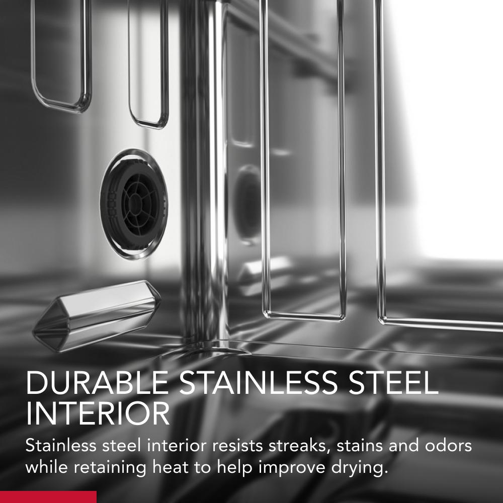 KITCHENAID  Third Level Utensil Rack Dishwasher with 30+ Total Wash Jets, 39 dBA - Stainless Steel with PrintShield™ Finish (KDTE204KPS)