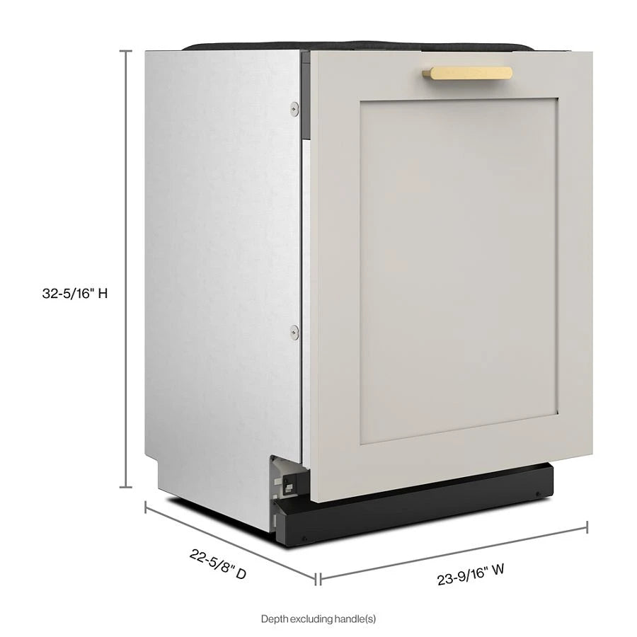 KITCHENAID  44 dBA Panel-Ready Two-Rack Flush Dishwasher with Door-Open Dry System - Panel Ready (KDTF324PPA)
