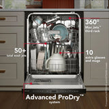 KITCHENAID  360° Max Jets™ Third Rack Dishwasher with Advanced ProDry™ System, 44 dBA - Black Ore (KDTS624SBE)