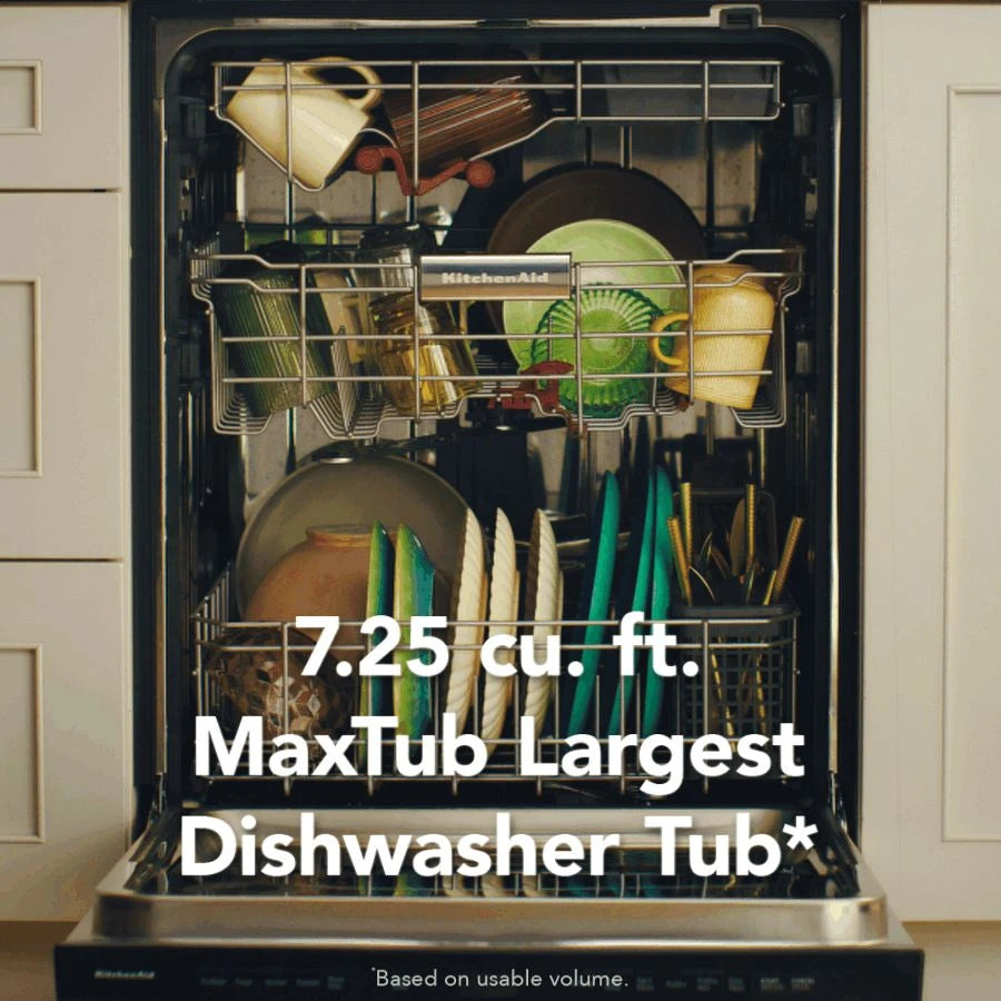 KITCHENAID  360° Max Jets™ Third Rack Dishwasher with Advanced ProDry™ System, 44 dBA - PrintShield Stainless (KDTS624SPS)
